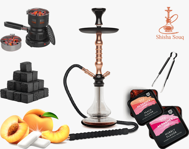 peach bubble gum shisha flavor